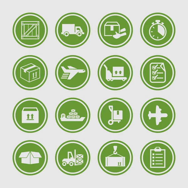 Delivery icons — Stock Vector