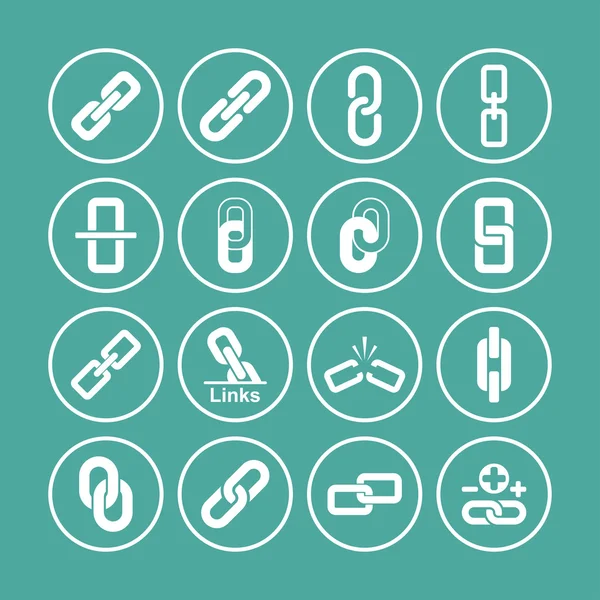 Link icons — Stock Vector