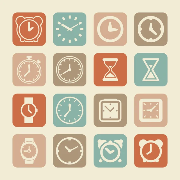 Zegar ikony Grafika Wektorowa