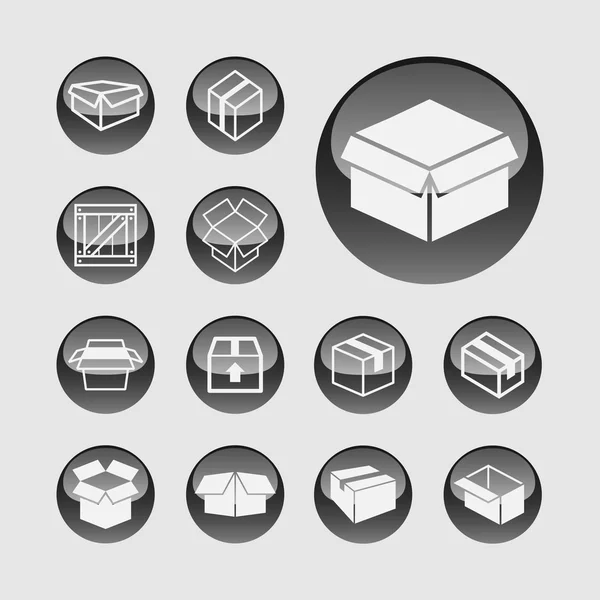 Box-Symbole Stockillustration