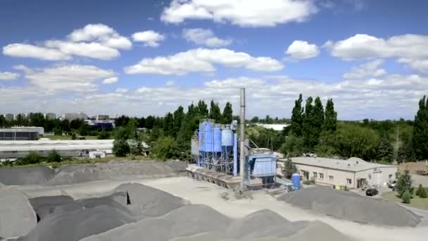 一个现代化道路建设工厂的工业区 — 图库视频影像