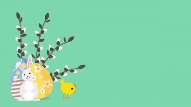 Güzel Paskalya Arkaplanı, Sevimli Paskalya Sembolleri