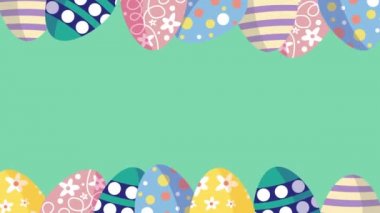 Güzel Paskalya Arkaplanı, Şirin Yumurtalar.