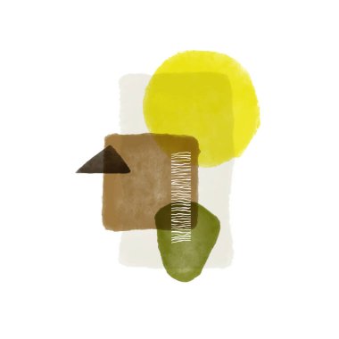 Moda düz çizim. Moda minimalist tarzda elle çizilmiş asgari bir arka plan. Kömür hattı. Suluboya lekeleri. Tasarımının şablonu işe yarıyor. Vektör grafikleri.