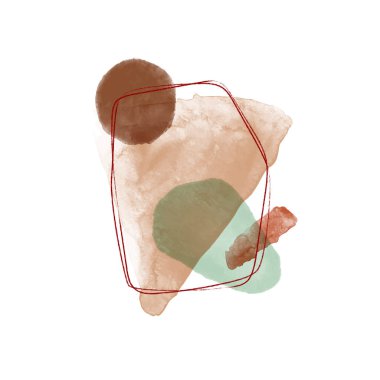 Moda düz çizim. Moda minimalist tarzda elle çizilmiş asgari bir arka plan. Kömür hattı. Suluboya lekeleri. Tasarımının şablonu işe yarıyor. Vektör grafikleri.