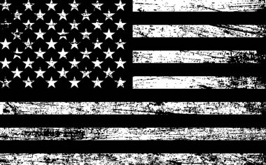 Grunge Amerikan bayrağı geçmişi. Tasarımınız için şablon.