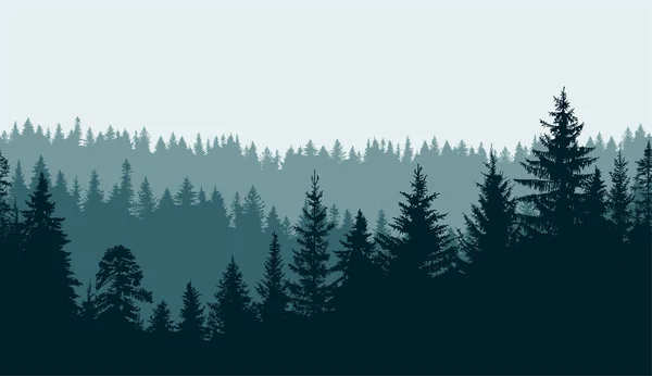 Abstrakter Hintergrund Waldwildnislandschaft Vorlage Für Ihr Design Funktioniert Handgezeichnete Illustration — Stockfoto