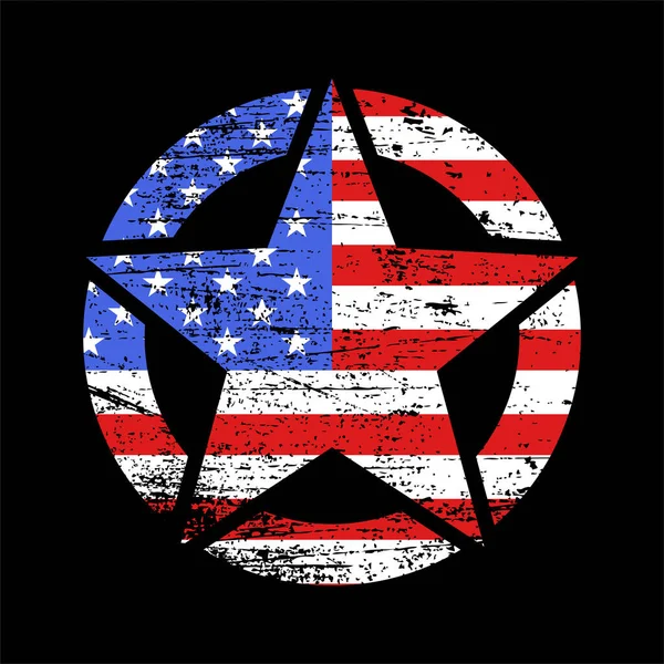 Американская Звезда Фон Американского Флага Шаблон Ваших Дизайнерских Работ — стоковое фото