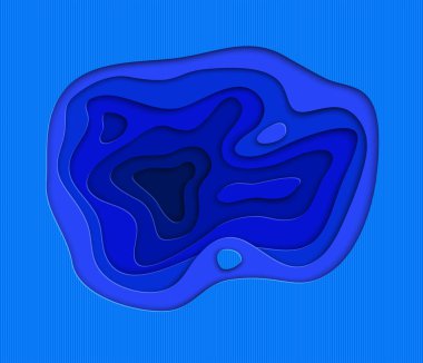 Soyut arkaplan. Kağıt kesiği şekiller. Pankart, broşür, kitap kapağı, kitapçık tasarımı için şablon.