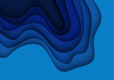 Soyut arkaplan. Kağıt kesiği şekiller. Pankart, broşür, kitap kapağı, kitapçık tasarımı için şablon.