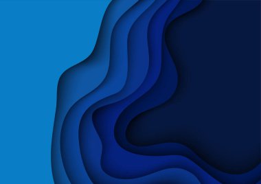 Soyut arkaplan. Kağıt kesiği şekiller. Pankart, broşür, kitap kapağı, kitapçık tasarımı için şablon.