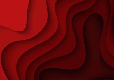 Soyut arkaplan. Kağıt kesiği şekiller. Pankart, broşür, kitap kapağı, kitapçık tasarımı için şablon.