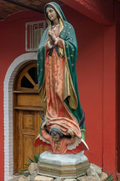 Virgen Guadalupe Estatua Homenaje Ubicada Sayulita México — Foto de Stock