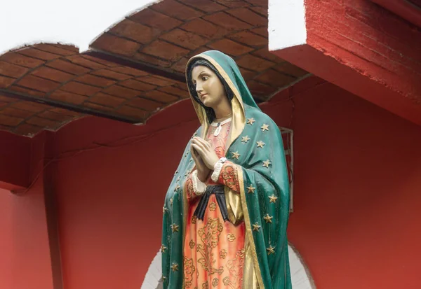 Jungfrun Guadalupe Hyllningsstaty Belägen Sayulita Mexico — Stockfoto