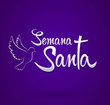 Semana Noel Baba, Kutsal Hafta İspanyolca metin, Dove vektör mektubu, Latin dini geleneği