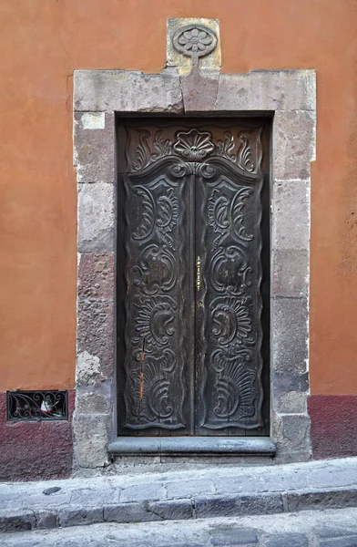 Vecchia Casa Messicana Coloniale San Miguel Allende Messico — Foto Stock