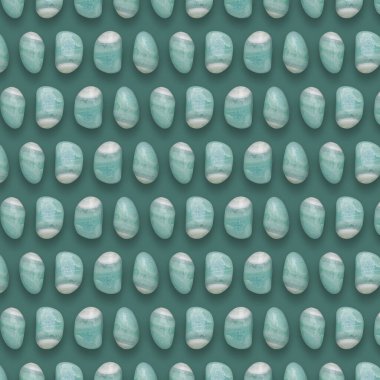 Yeşil arkaplanda Yeşil Taşlar Deseni, Renk Taşları bileşimi.