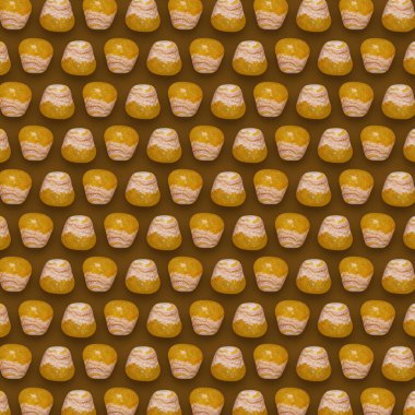 Yellow Gemstones Pattern on background, color Stones composition.