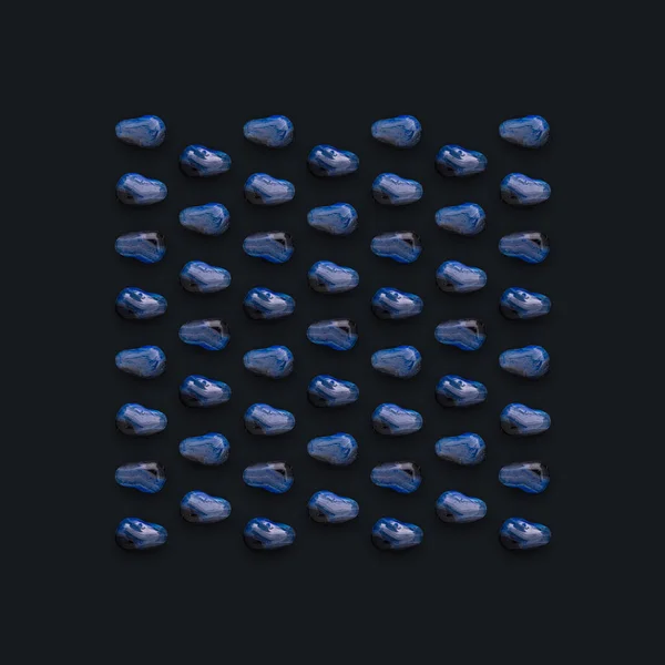 Μπλε Μοτίβο Πολύτιμων Λίθων Στο Παρασκήνιο Χρώμα Σύνθεση Λίθων — Φωτογραφία Αρχείου