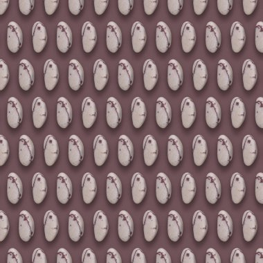 Mineral Gemstones Pattern on background, Stones composition 3d Illustration.