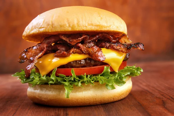 Bacon burger — Stock fotografie