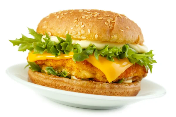 Rybí burger — Stock fotografie