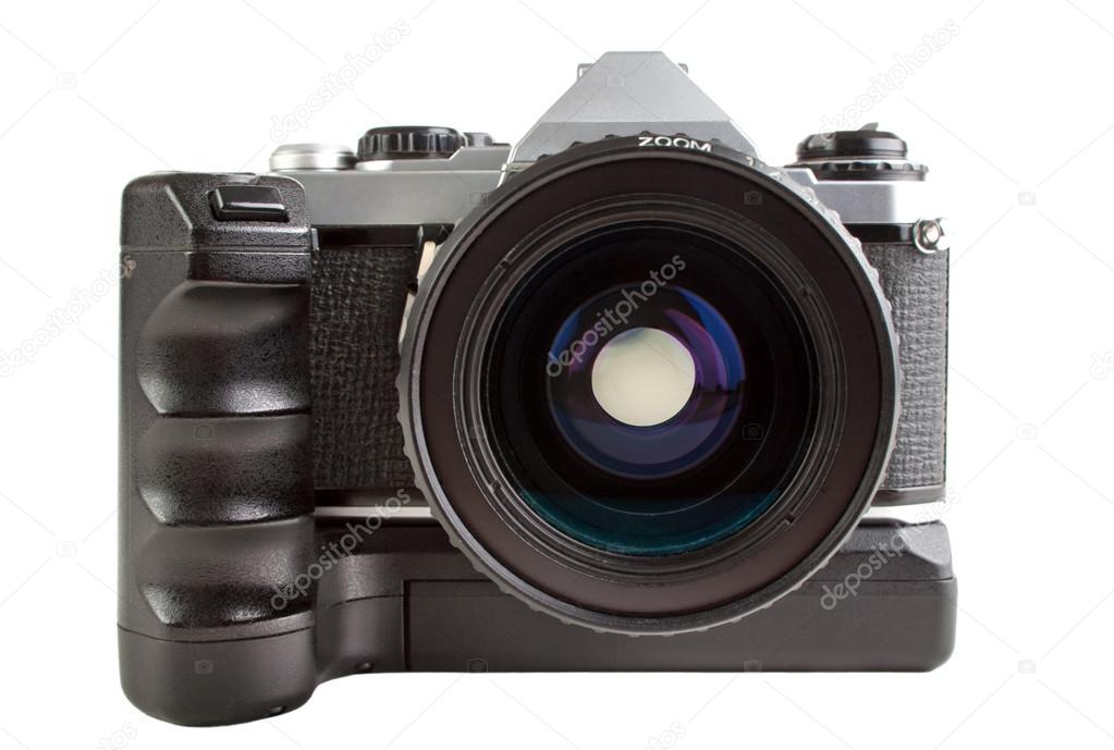 Old 35mm film camera — Stock Photo © arskajuhani 56829065