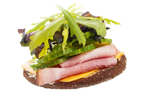 Offenes Sandwich — Stockfoto