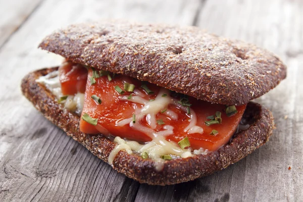 Heißes Roggenbrot-Sandwich — Stockfoto