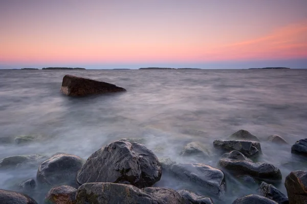 Késő esti seascape — Stock Fotó