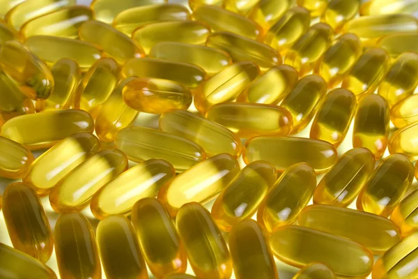 Omega-3 vitamin gel capsules. — Stock Photo, Image