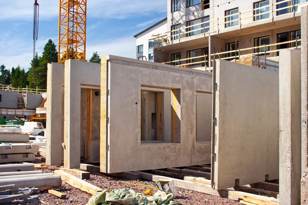 Precast concrete wall panels — Stock Photo, Image