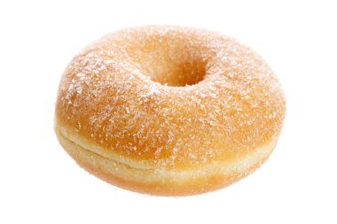 Fresh donut with sugar clipart