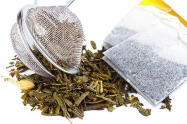 Kuru çay ve çay poşetleri