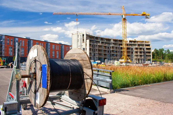 Eine Kabeltrommel — Stockfoto