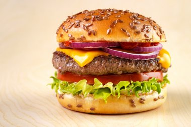 Keten tohumu ile Burger