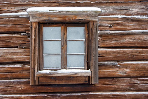 Ventana congelada en invierno — Foto de Stock