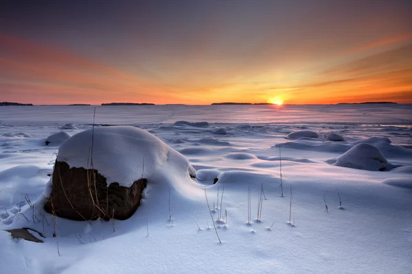 Winter ochtend zonsopgang — Stockfoto