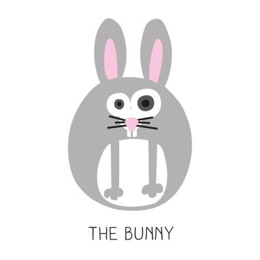 Yuvarlak bir tavşan kartıyla.