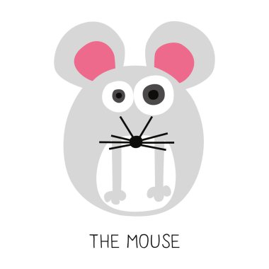 Yuvarlak bir fare ile kart.