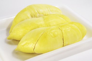 Soyulmuş durian, yakın: meyve Kral