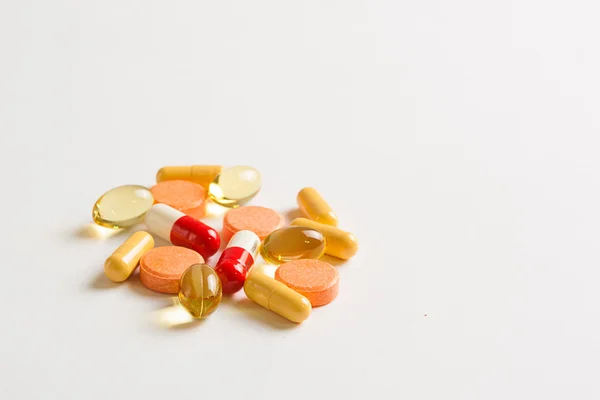 Tabletták és vitaminok Stock Kép