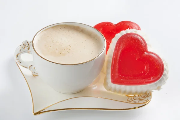 Valentine's day and morning coffee with love