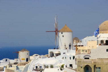 Santorini, Yunanistan yel değirmeni