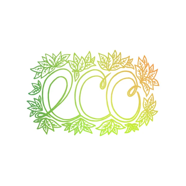Logotipo imagem vetorial eco — Vetor de Stock