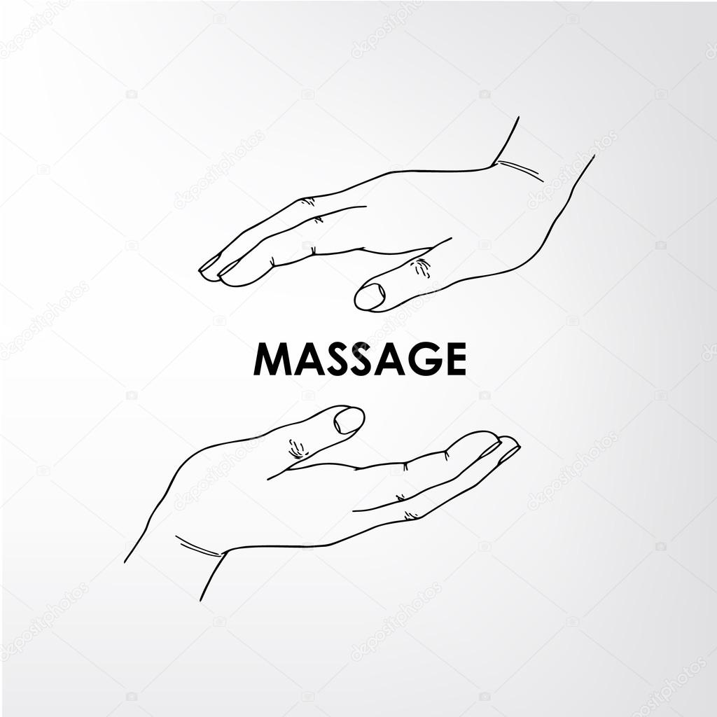 logo massage vector image