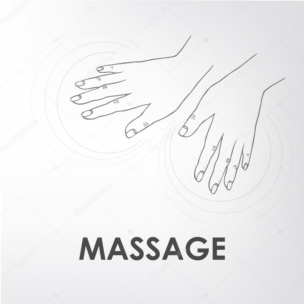 logo massage vector image
