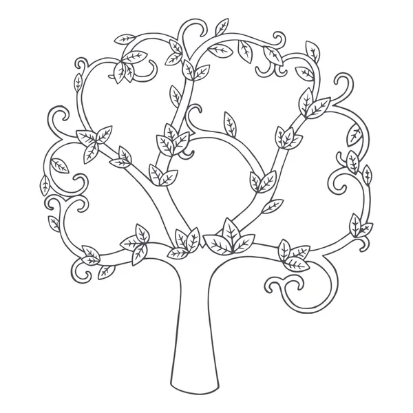 Albero immagine vettoriale — Vettoriale Stock