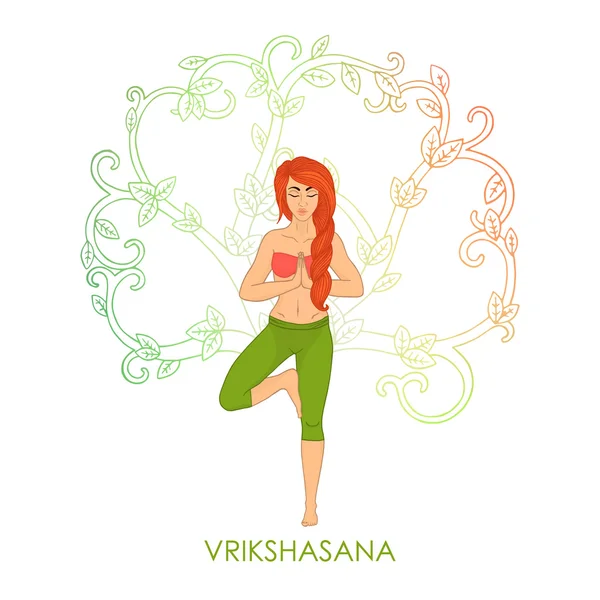 Yoga vector image — Stock Vector