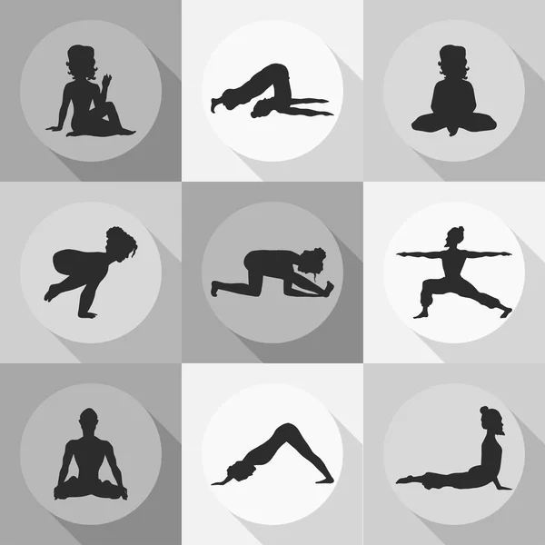 Yoga — Vector de stock